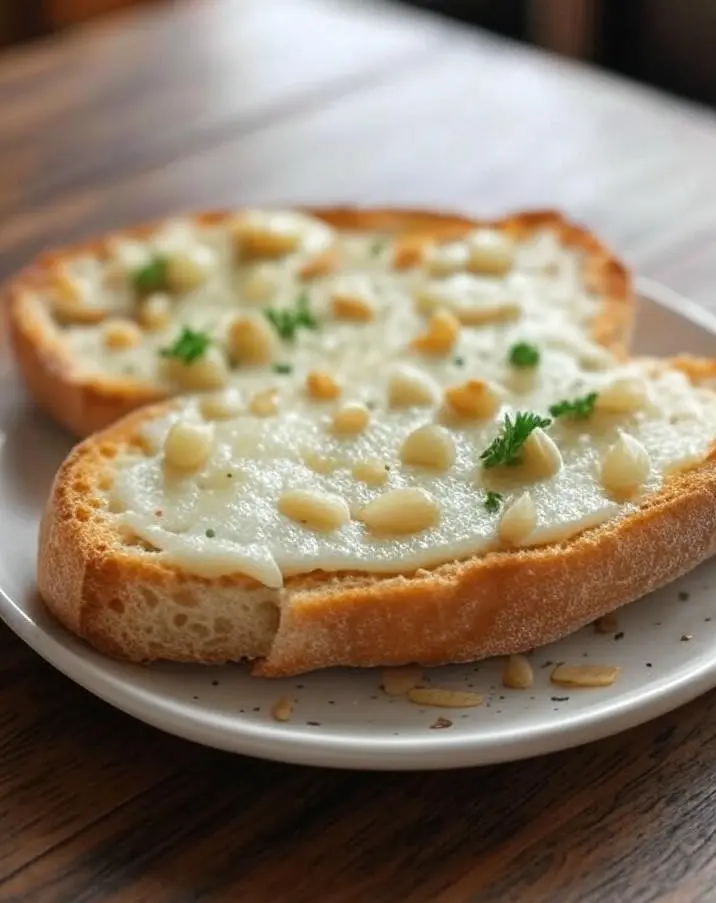 نان خشک برشته با طعم سیر و پنیر (اسنک سالم)