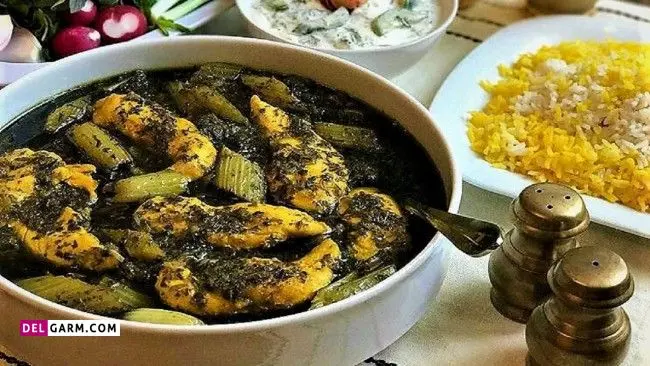 خورش کرفس با مرغ