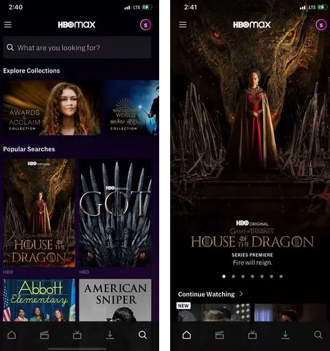 اپلیکیشن HBO Max