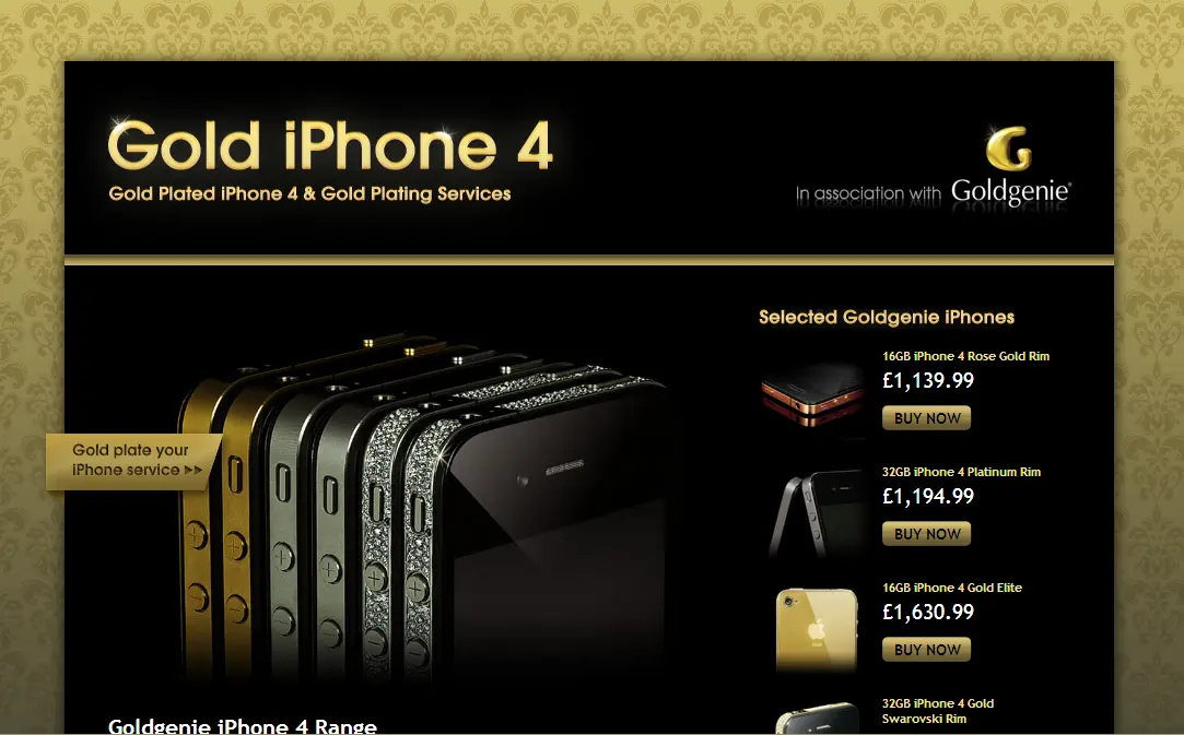 آیفون 4S الیت گلد