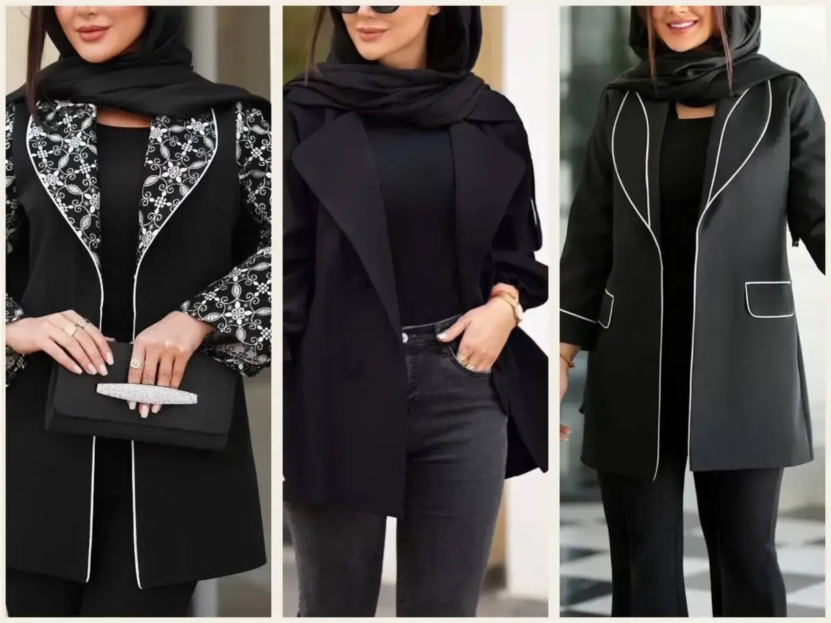 مانتوهای کتی با طراحی مینیمال برای محرم