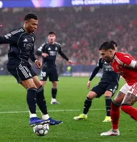 خلاصه بازی بنفیکا و رئال مادرید 28 بهمن 1404