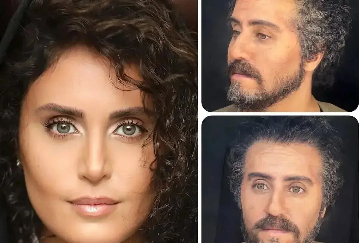 (ویدیو) مراحل ساخت گریم سنگین الناز شاکردوست برای کاراکتر مرد!