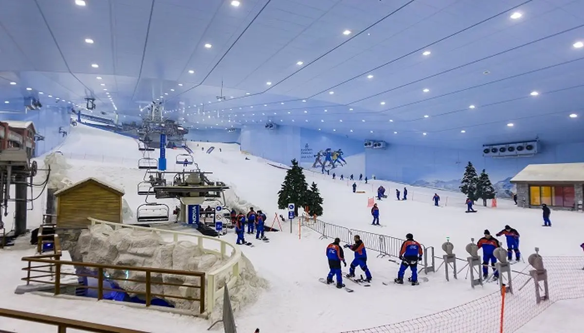 ساخت بزرگترین پیست اسکی دنیا در یکی از گرمترین کشورها! + ویدیو + تصاویر