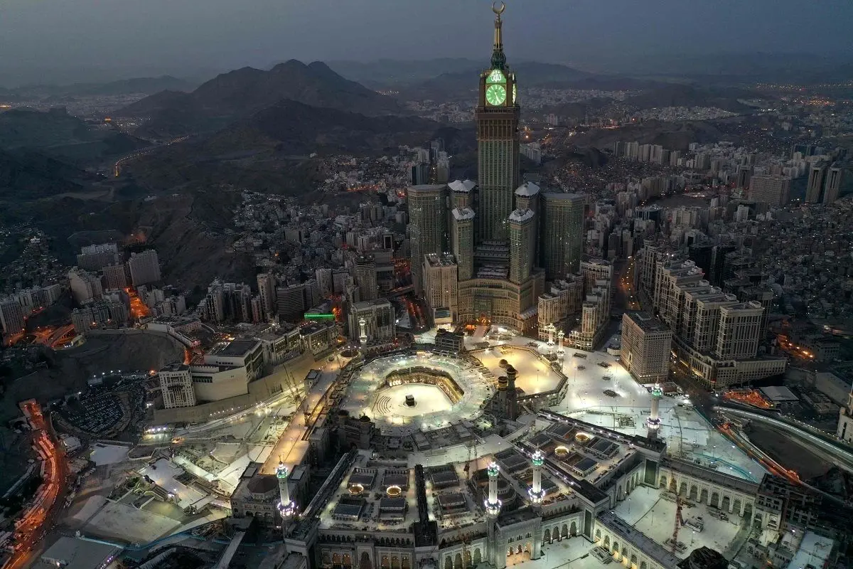 گران ترین و بزرگترین برج ساعت جهان در مکه + تصاویر
