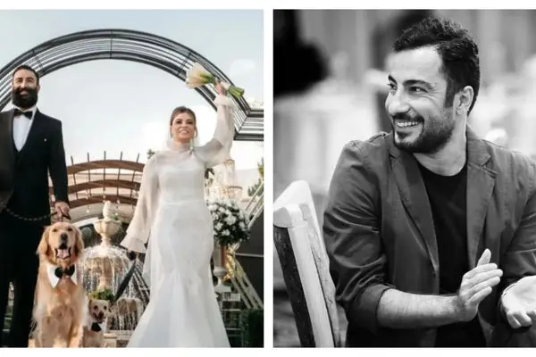 نوید محمدزاده با تیپ داش مشتی در عروسی شیدا خلیق + تصاویر