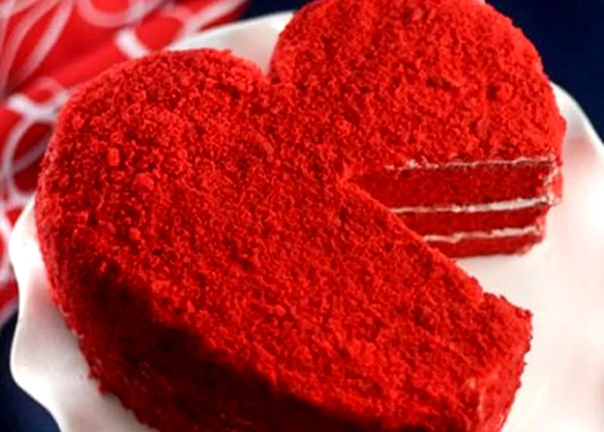 طرز تهیه کیک قرمز مخملی ولنتاین | طرز تهیه کیک روز عشق!