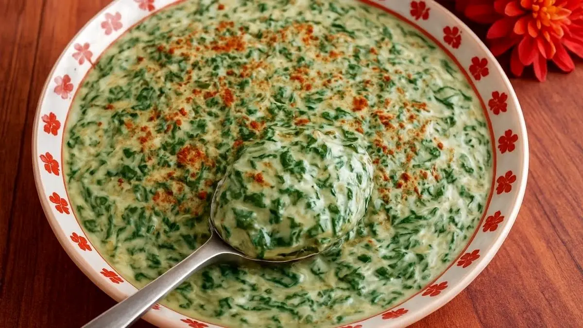 روش پخت اسفناج خامه ای