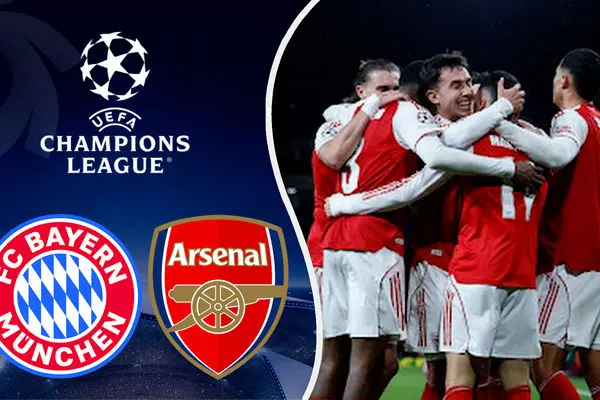 خلاصه بازی فوتبال آرسنال و بایرن مونیخ 5 آذر 1404