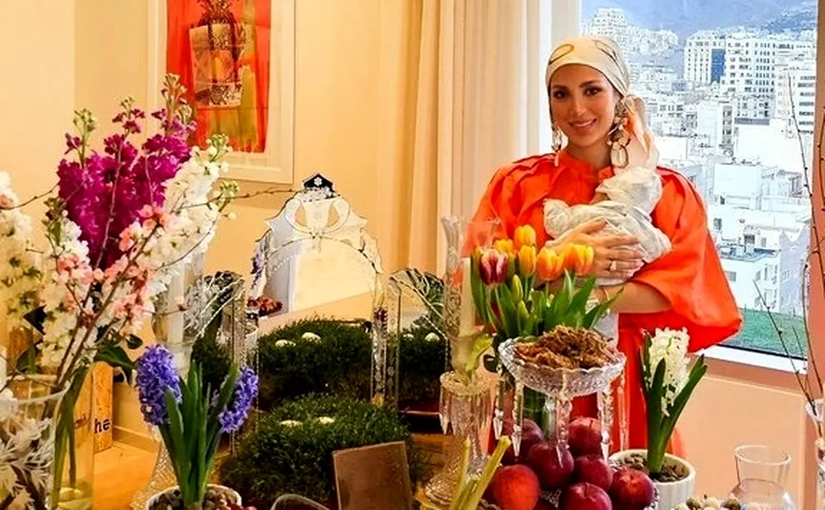 خلاقیت دیدنی زن بهرام رادان برای اینکه کسی پسرشو نبوسه!