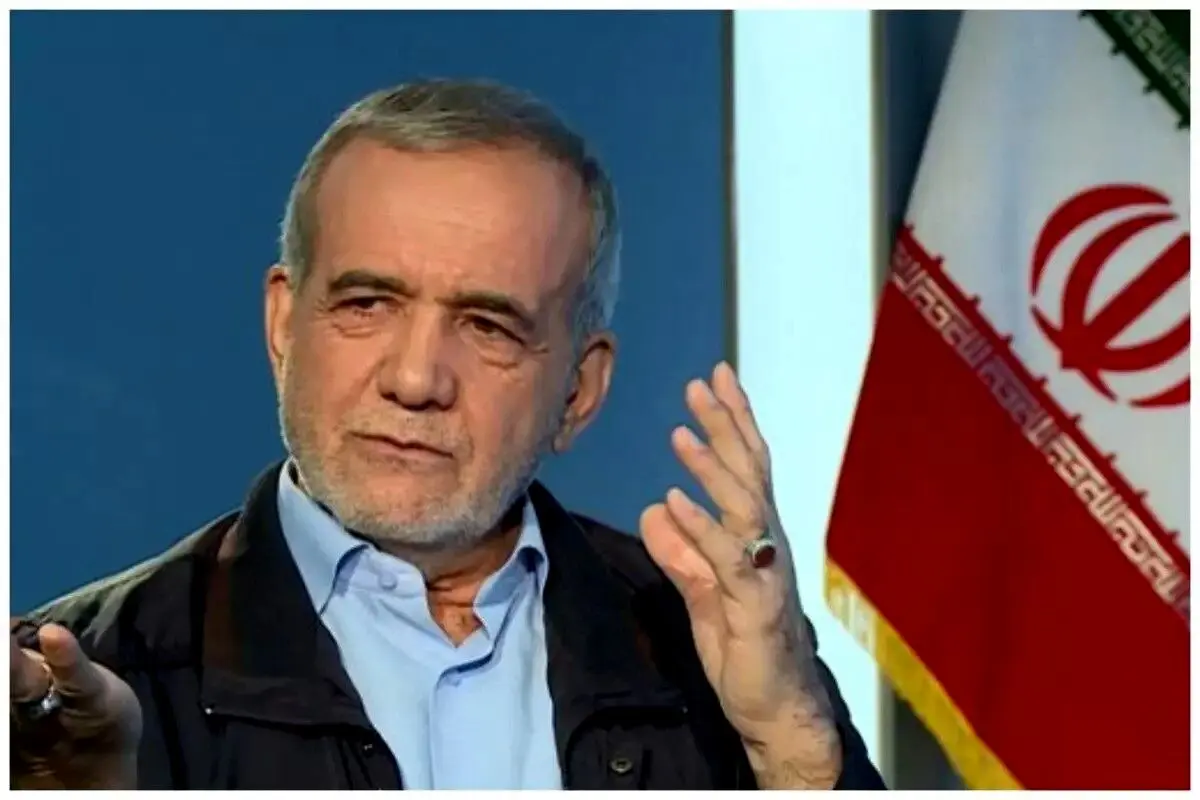 (ویدئو) صدای آژیر در برنامه ای با حضور پزشکیان سبب قطع برنامه شد !
