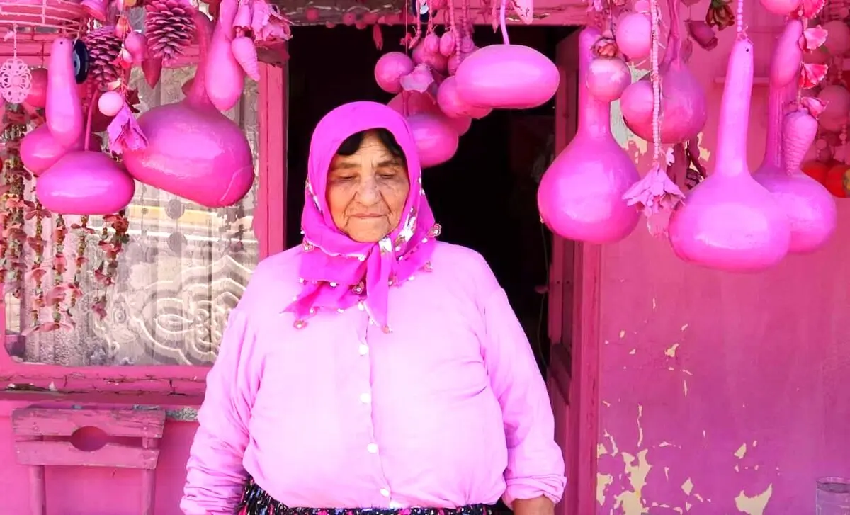 باربی 75 ساله با خونه صورتی