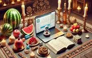 جشن یلدای چهره های فوت شده ایرانی در بهشت توسط هوش مصنوعی + عکس 