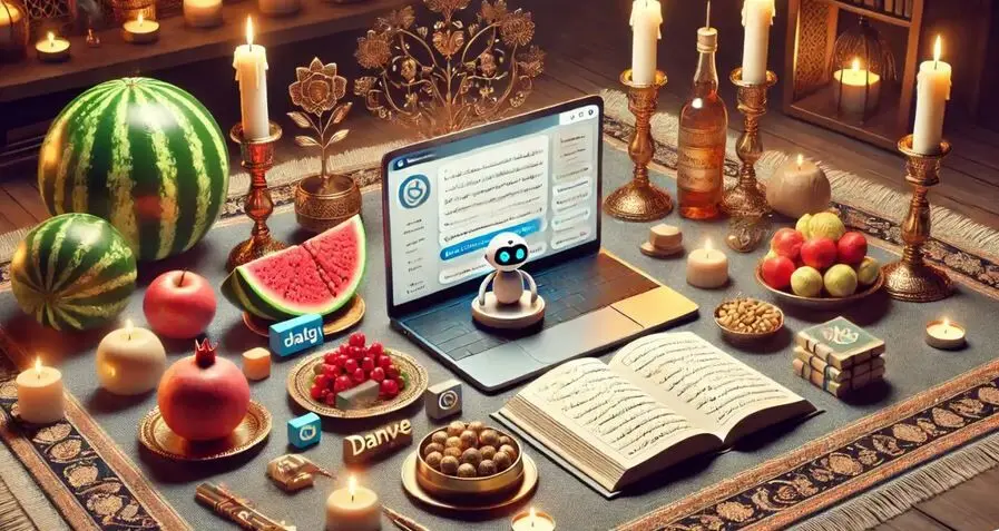 جشن یلدای چهره های فوت شده ایرانی در بهشت توسط هوش مصنوعی + عکس 