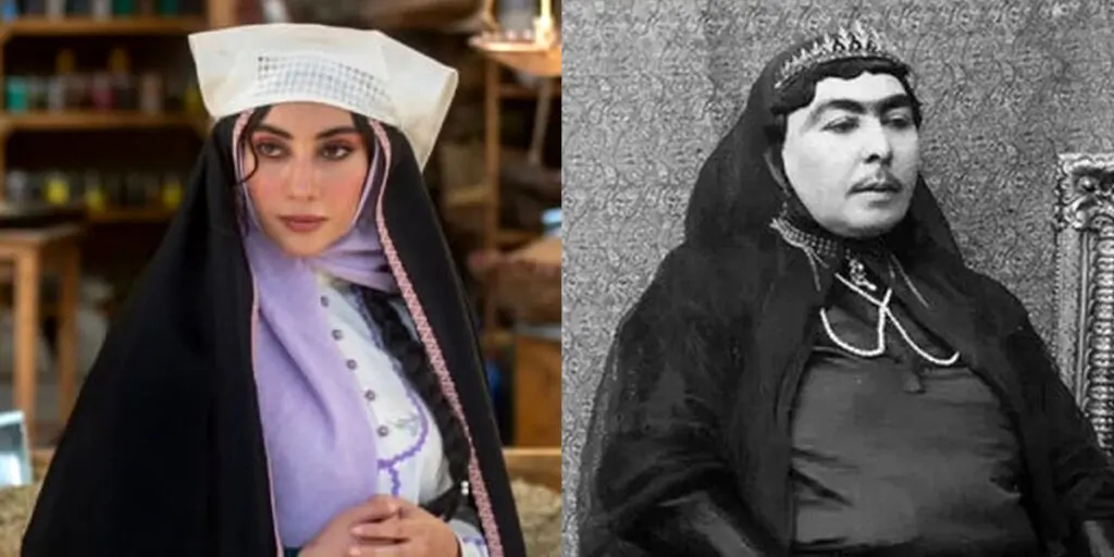 تحلیل لباس و آرایش بازیگران سریال بامداد خمار؛ نگاهی به استایل قجری + عکس